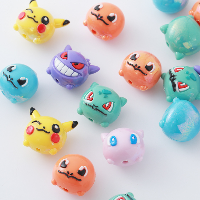 Phone Accessories Doll - 12 piezas Pokémon: Cuentas de resina,