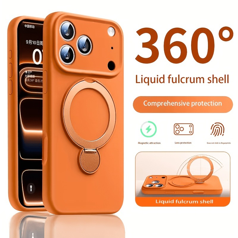 Phone Accessories Stand - Funda de Silicona Líquida con Soporte