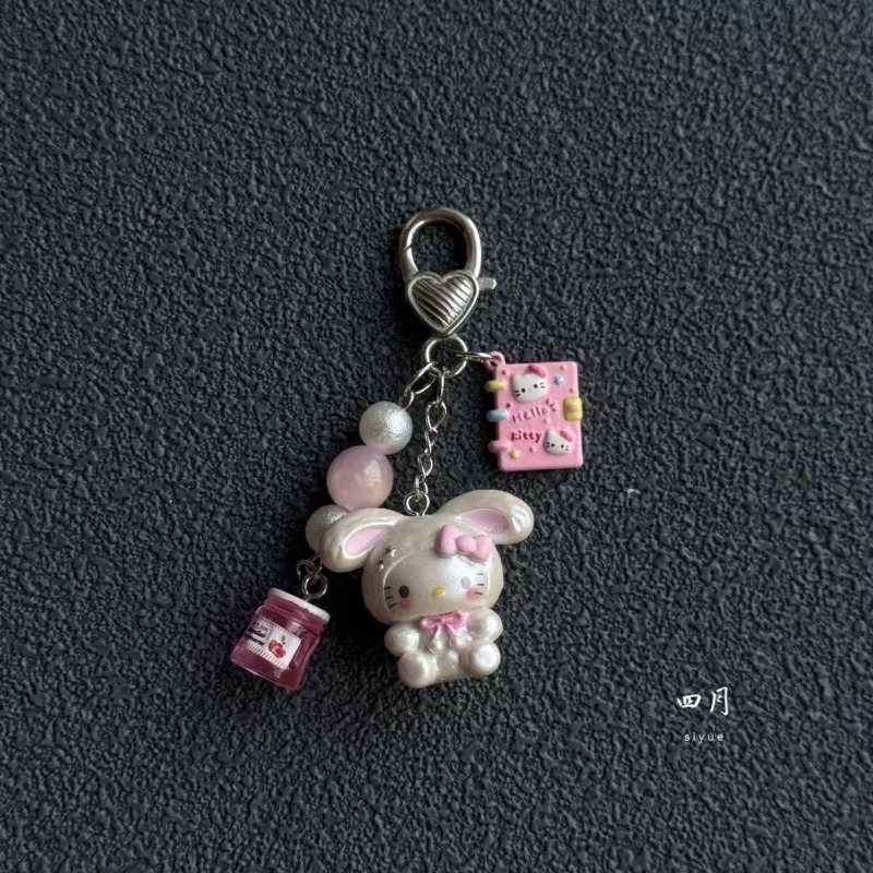 Phone Accessories Doll - Llavero Colgante de Hello Kitty Rosa