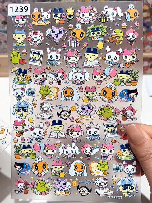 Phone Accessories Doll - Nuevas pegatinas impermeables con relieve de