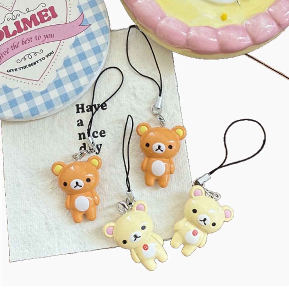 Phone Accessories Doll - 2 piezas/set Llaveros Kawaii Rilakkuma Easy