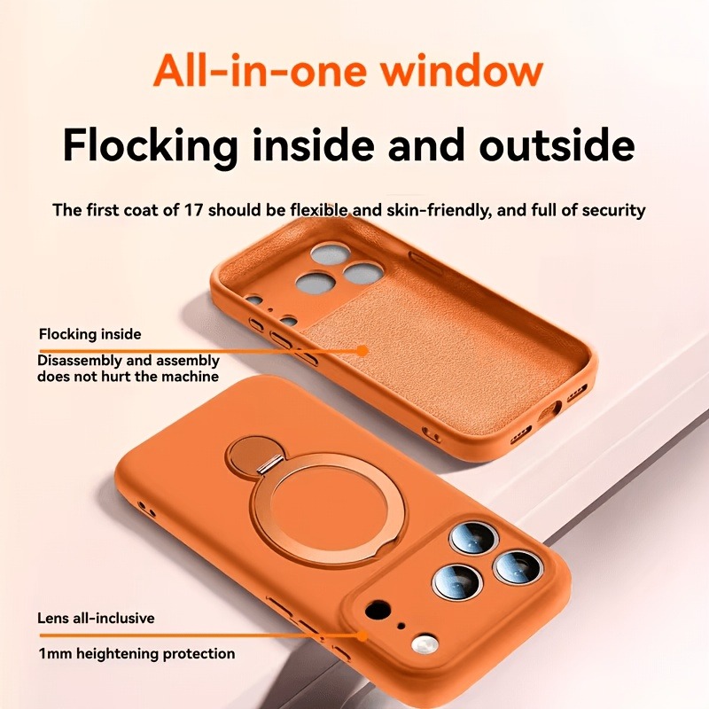 Funda de Silicona Líquida con  - Phone Accessories Stand reseña y precio