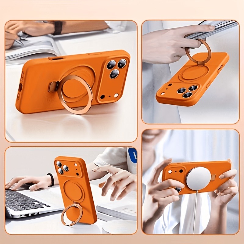 Funda de Silicona Líquida con  - Phone Accessories Stand reseña y precio