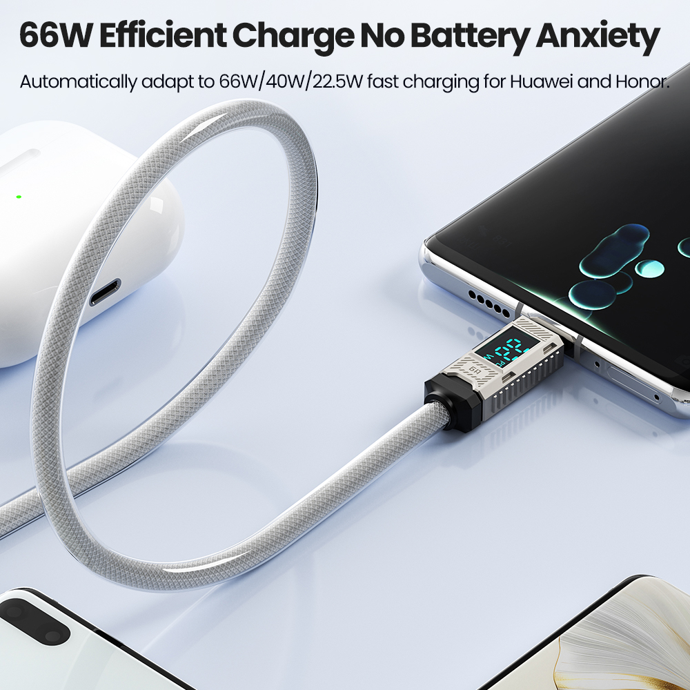 Toocki PD 66W Cable USB C pant - Usb Data Cable reseña y precio
