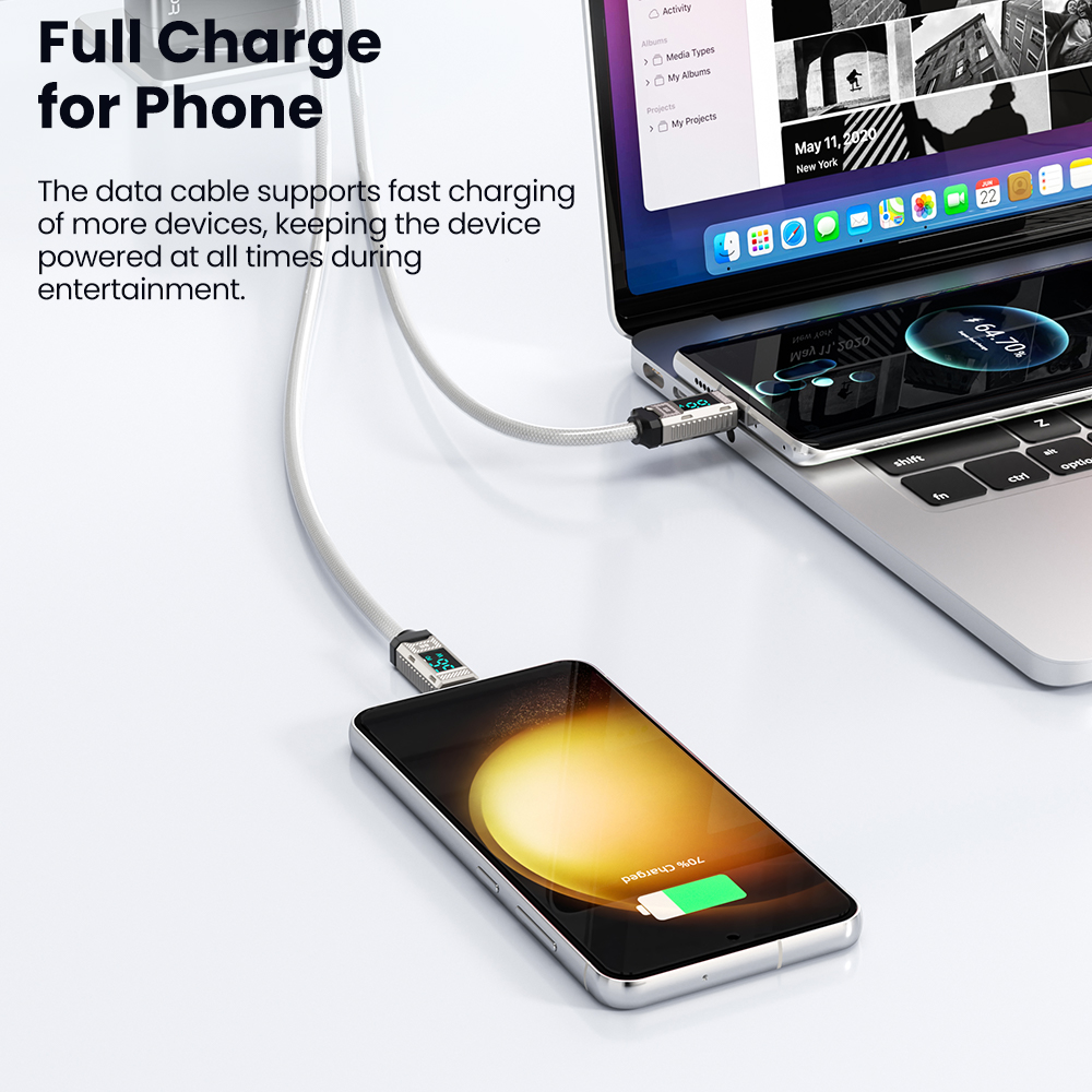 Toocki PD 66W Cable USB C pant - Usb Data Cable reseña y precio