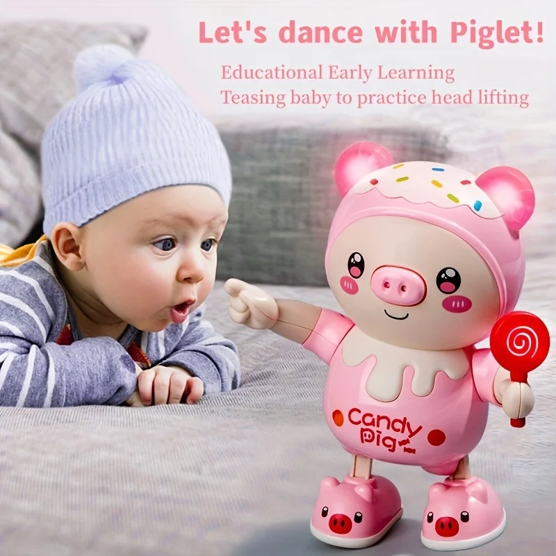 Cerdito eléctrico con luz musi - Phone Accessories Baby reseña y precio