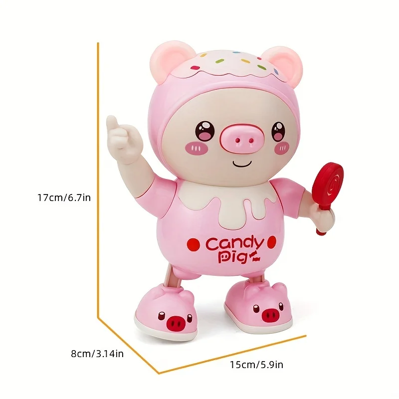 Cerdito eléctrico con luz musi - Phone Accessories Baby reseña y precio