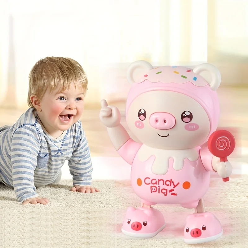 Cerdito eléctrico con luz musi - Phone Accessories Baby reseña y precio
