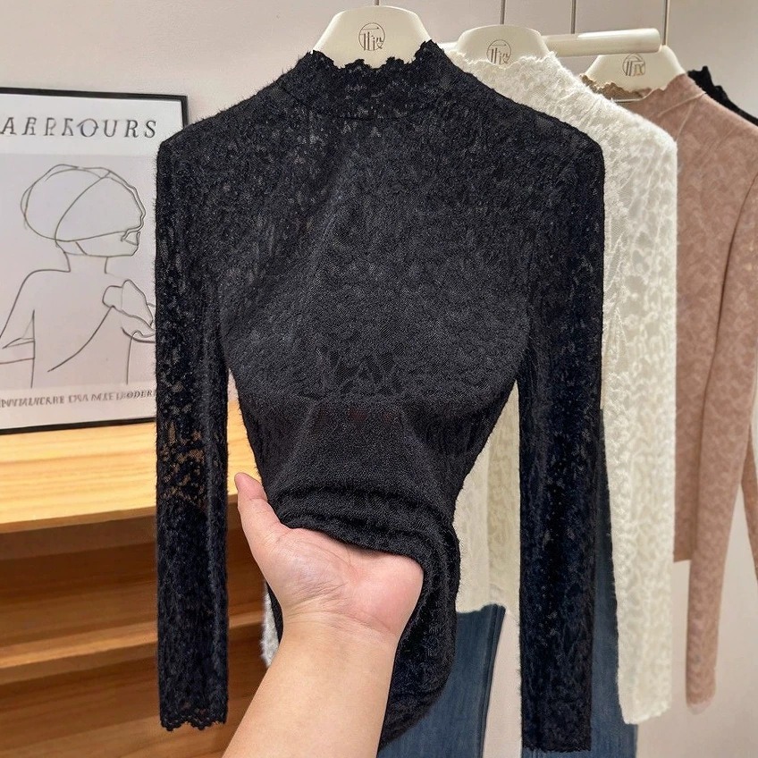 Blusa elegante de cuello medio - Phone Accessories On Top reseña y precio