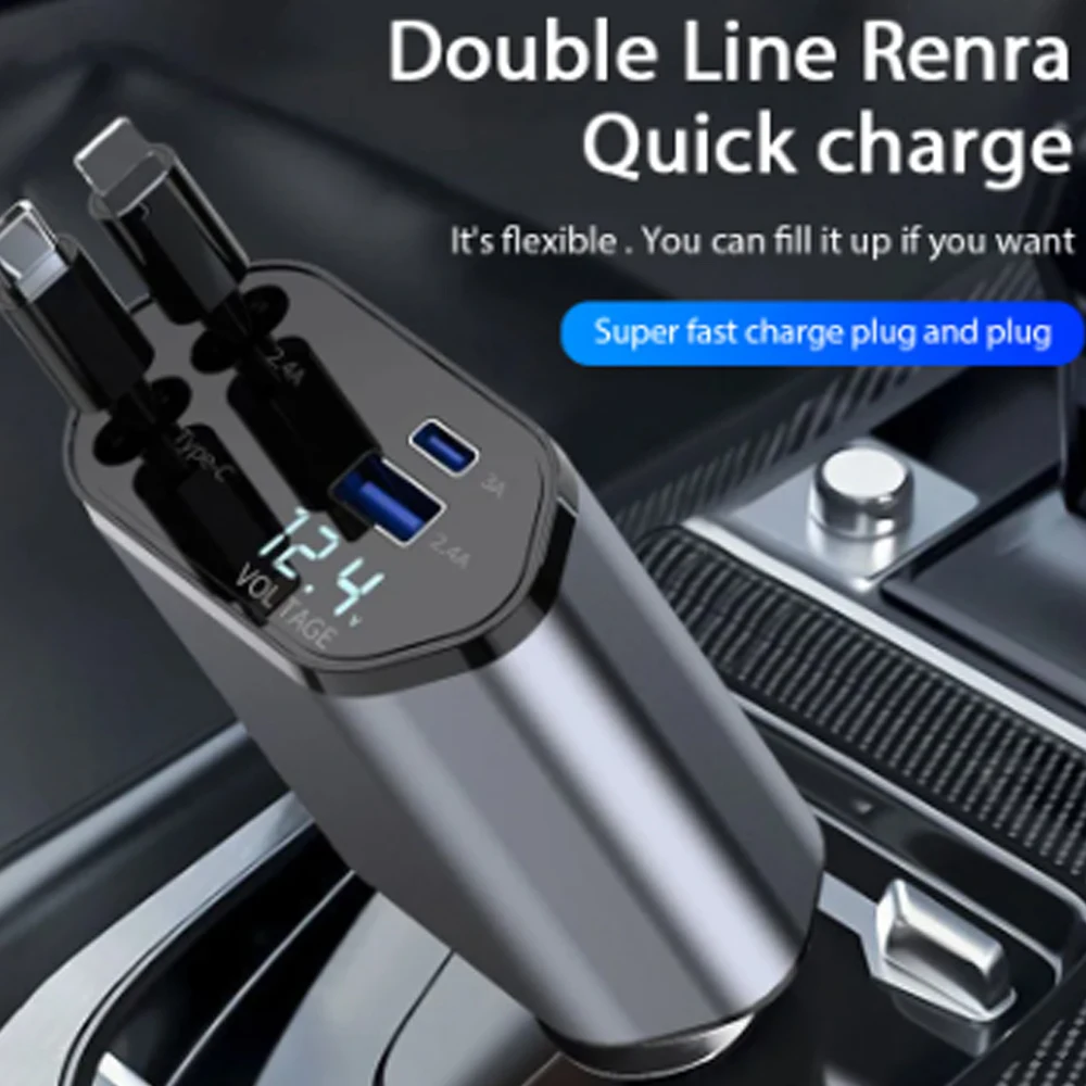 Adaptador de cargador de coche - Usb Data Cable reseña y precio